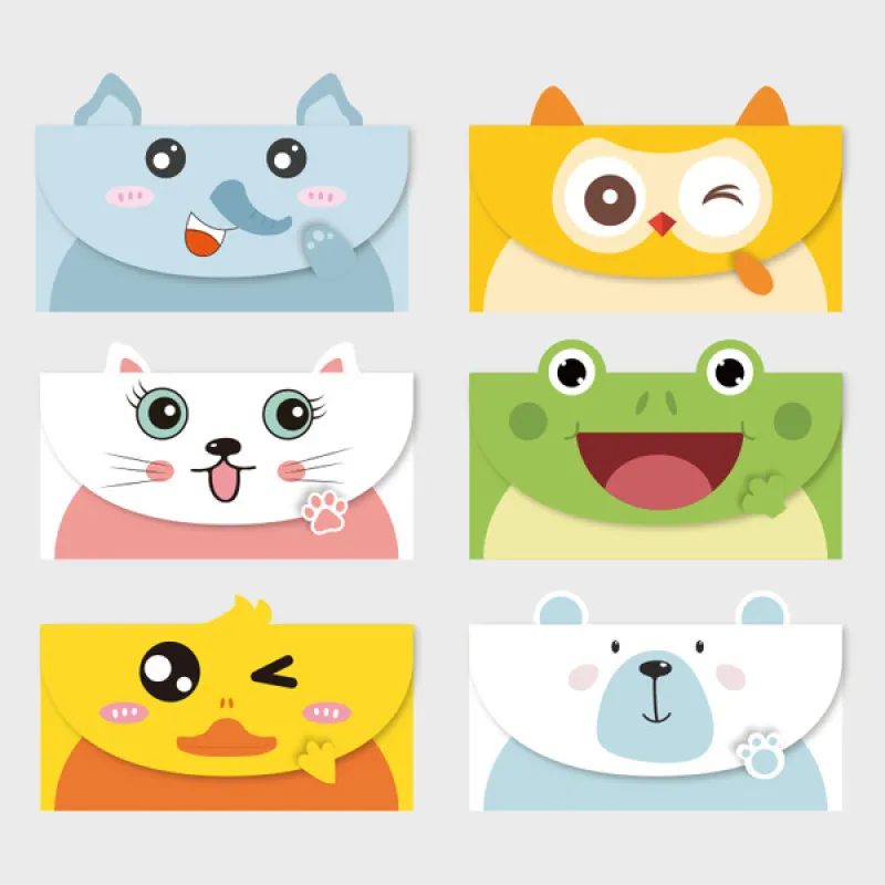 Animal cute greeting card